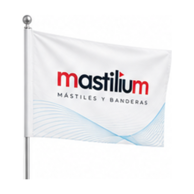 Bandera con vaina personalizado con el logotipo de Mastilium