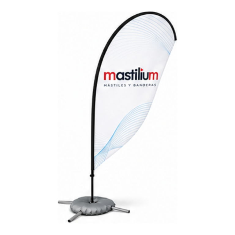 Fly banner gota personalizado con el logotipo de Mastilium