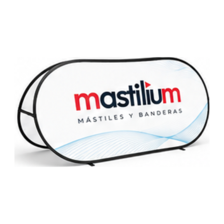 Golf banner personalizado con el logotipo de Mastilium