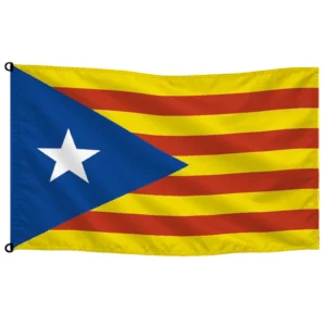 Bandera de mesa Catalana Estelada | Mastilium