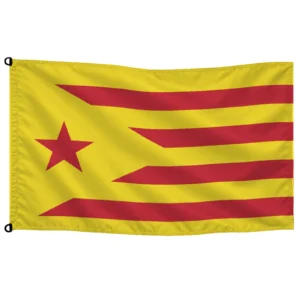 Bandera de mesa Catalana Estelada Vermella | Mastilium