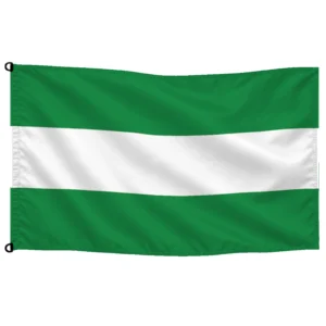 Bandera de Andalucía de despacho — sin escudo | Mastilium