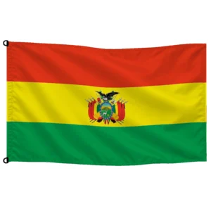 Bandera de Bolivia de despacho — con escudo | Mastilium