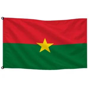 Bandera de Burkina Faso de despacho — con escudo | Mastilium