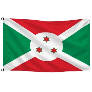Bandera de Burundi de despacho — con escudo | Mastilium