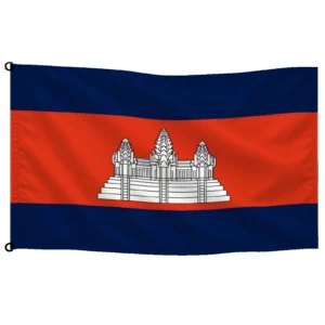 Bandera de Camboya de despacho — con escudo | Mastilium