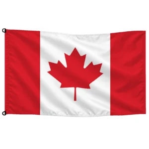 Bandera de Canadá de despacho — con escudo | Mastilium