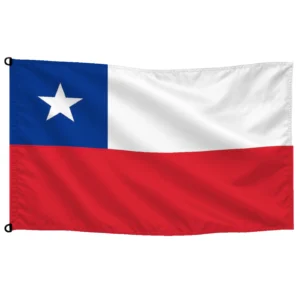 Bandera de Chile de despacho — con escudo | Mastilium