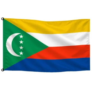Bandera de Comoras de despacho — con escudo | Mastilium