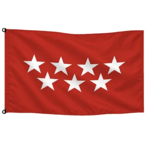 Bandera de Comunidad de Madrid de despacho — sin escudo | Mastilium