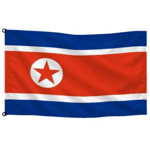 Bandera de Corea del Norte de despacho — con escudo | Mastilium