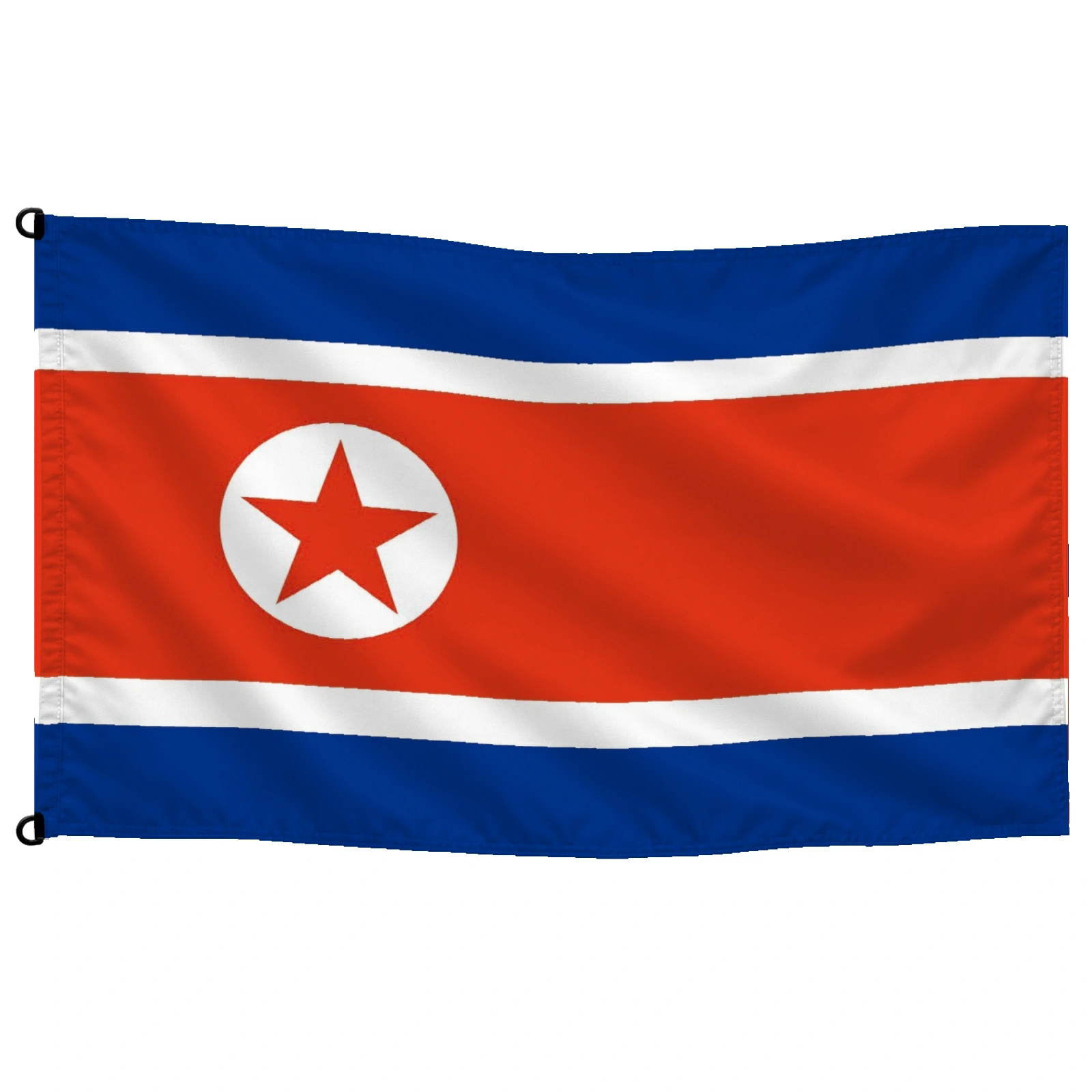 Bandera de Corea del Norte de despacho — con escudo | Mastilium