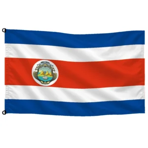 Bandera de Costa Rica de despacho — con escudo | Mastilium