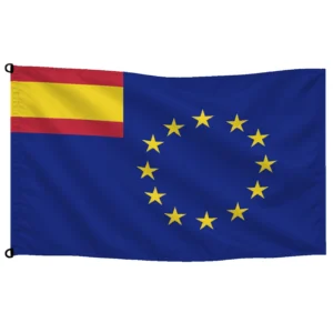 Bandera de mesa de Europa con España en la esquina | Mastilium