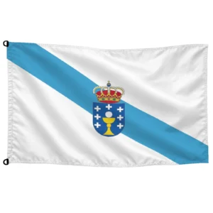 Bandera de Galicia de despacho — con escudo | Mastilium