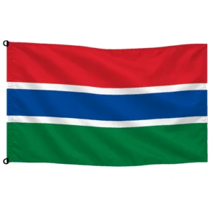 Bandera de Gambia de despacho — sin escudo | Mastilium