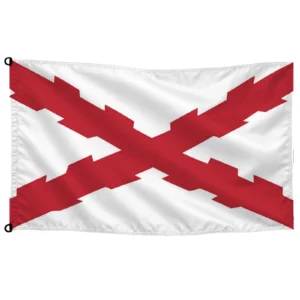 Bandera de mesa de la Cruz de San Andrés, Cruz Jerusalén o Borgoña | Mastilium