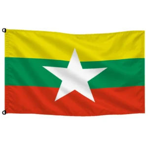 Bandera de Myanmar de despacho — con escudo | Mastilium