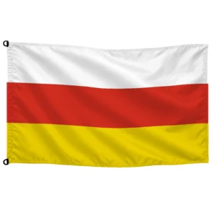 Bandera de Osetia del Sur de despacho — con escudo | Mastilium