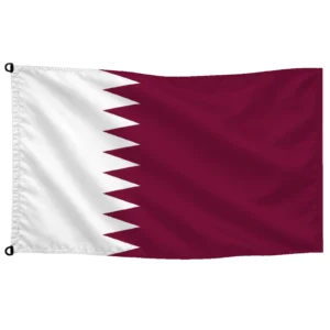 Bandera de Qatar de despacho — con escudo | Mastilium