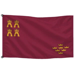 Bandera de Región de Murcia de despacho — con escudo | Mastilium