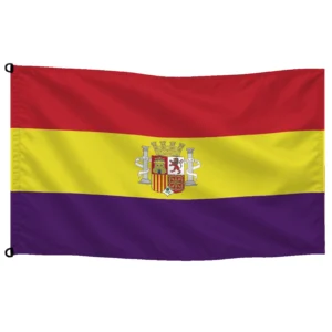 Bandera de mesa España Republicana con escudo | Mastilium