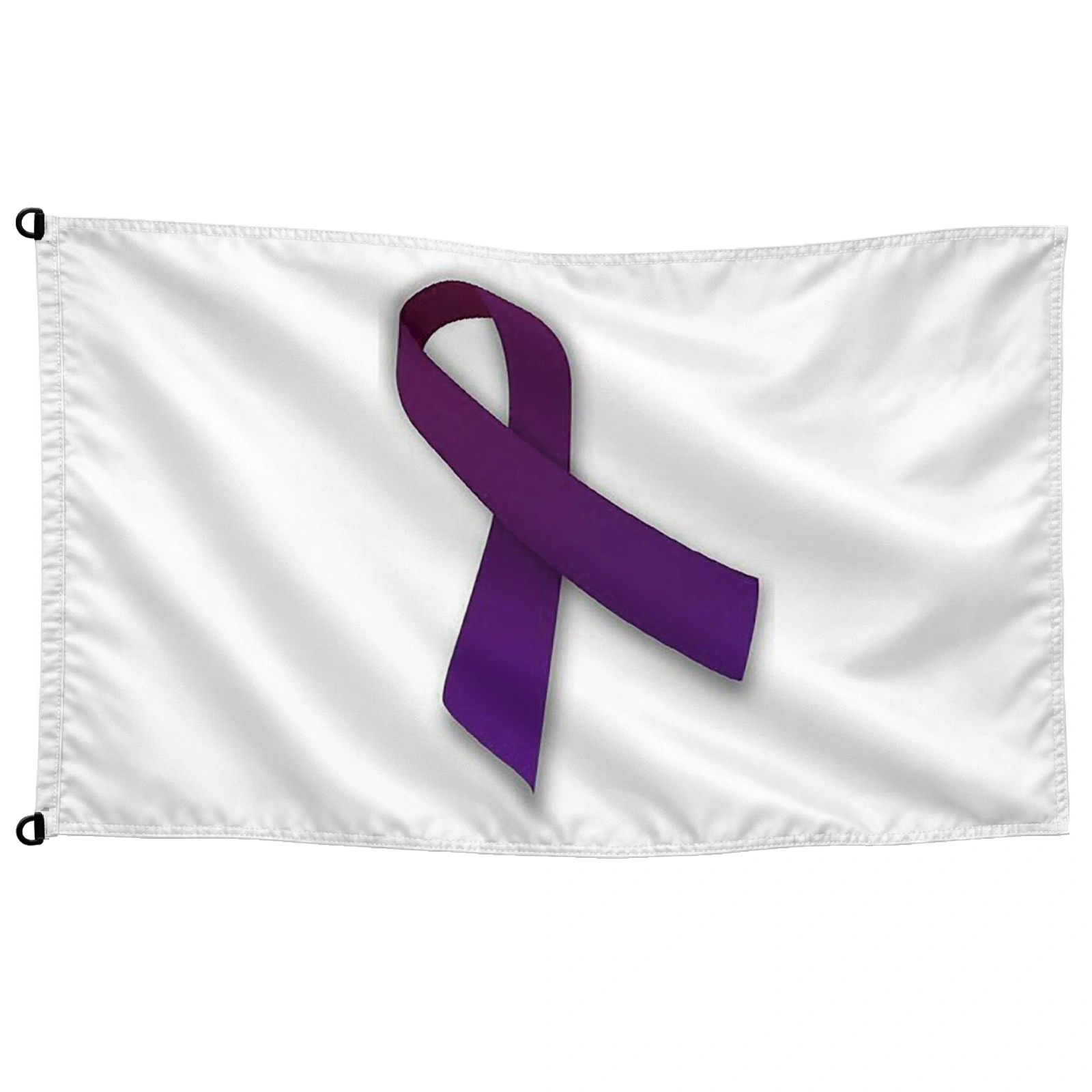 Bandera de mesa lazo morado contra la violencia de género | Mastilium