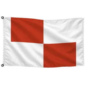 Bandera maritima alfabetica U-UNIFORM | Mastilium