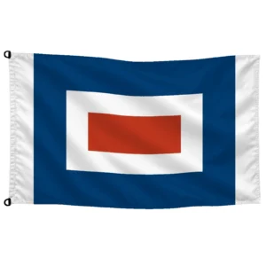 Bandera maritima alfabetica W-WHISKEY | Mastilium