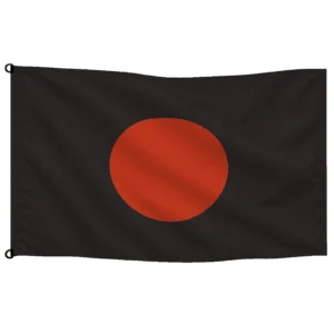 Bandera Negra con círculo rojo para carreras - vehículo con problemas | Mastilium