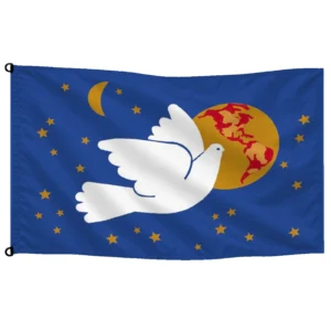 Bandera de mesa paloma de la paz con estrellas | Mastilium